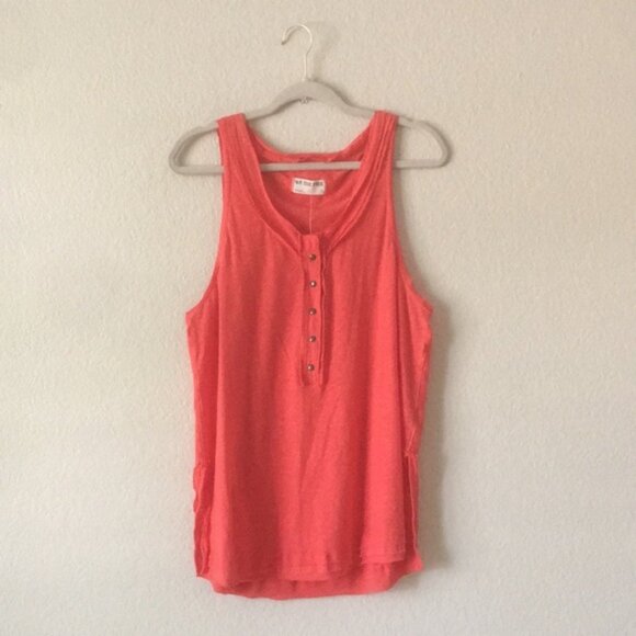 Free People We The Free Love Language Tank Top Linen Blend - Picture 1 of 16